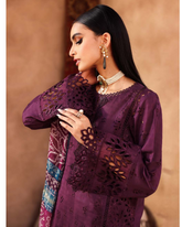 3-PC Unstitched Chicken kari Doriya Lawn By Nureh | NE-161